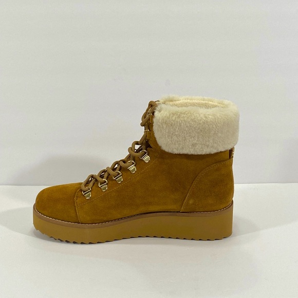 New Sam Edelman Franc Wedge Shearling Booties - Picture 7 of 11